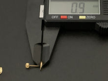 Load image into Gallery viewer, New Real 18K Saudi Gold Small Stud D Earrings - Rafant
