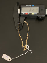 Load image into Gallery viewer, New Real 18K Saudi Gold Chain Bracelet Size 7 Dainty Delicate Lightweight - Rafant
