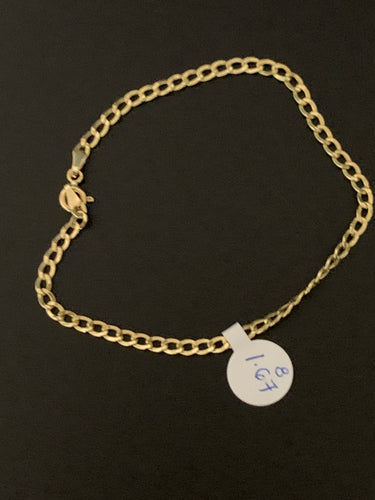 New Real 18K Saudi Gold Chain Size 8 Bracelet 1.67 gms - Rafant