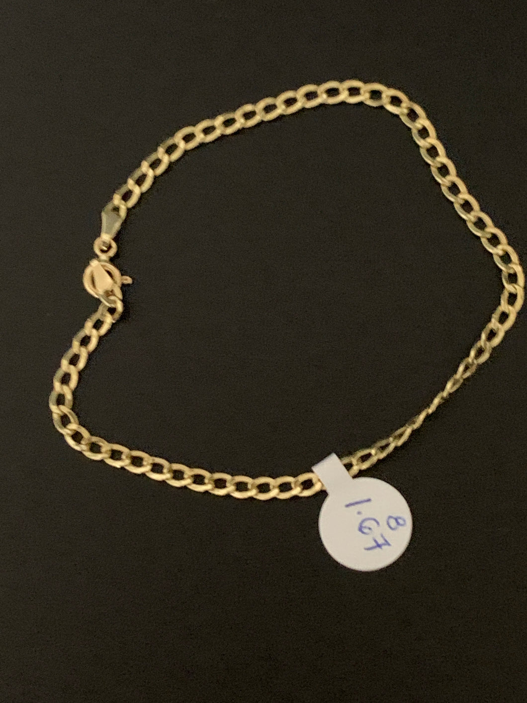New Real 18K Saudi Gold Chain Size 8 Bracelet 1.67 gms - Rafant