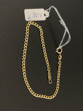 Load image into Gallery viewer, New Real 18k Saudi Gold Curb Link Chain Bracelet Size 7&quot; - Rafant

