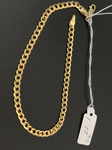 New Real 18K Saudi Gold Chain Link Bracelet Size 7.5 Item#175 - Rafant