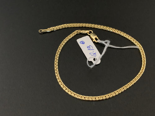 New Real 18K Saudi Gold Chain Link Bracelet Size 8 Item#174 - Rafant
