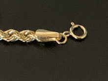 Load image into Gallery viewer, New Real 18K Saudi Gold Rope Chain Bracelet Size 7.5 - Rafant
