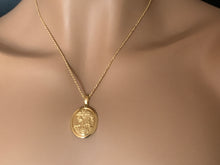 Load image into Gallery viewer, 18K Gold Necklace 18 inches Chain Woman Lady Pendant - Rafant
