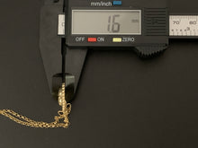 Load image into Gallery viewer, New Real 18K Saudi Gold Necklace 17.5&quot; Chain w/ Woman Lady Pendant - Rafant
