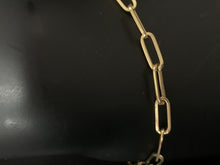 Load image into Gallery viewer, 18K Gold Chain Link Paperclips Bracelet Size 7.5 Item198 - Rafant

