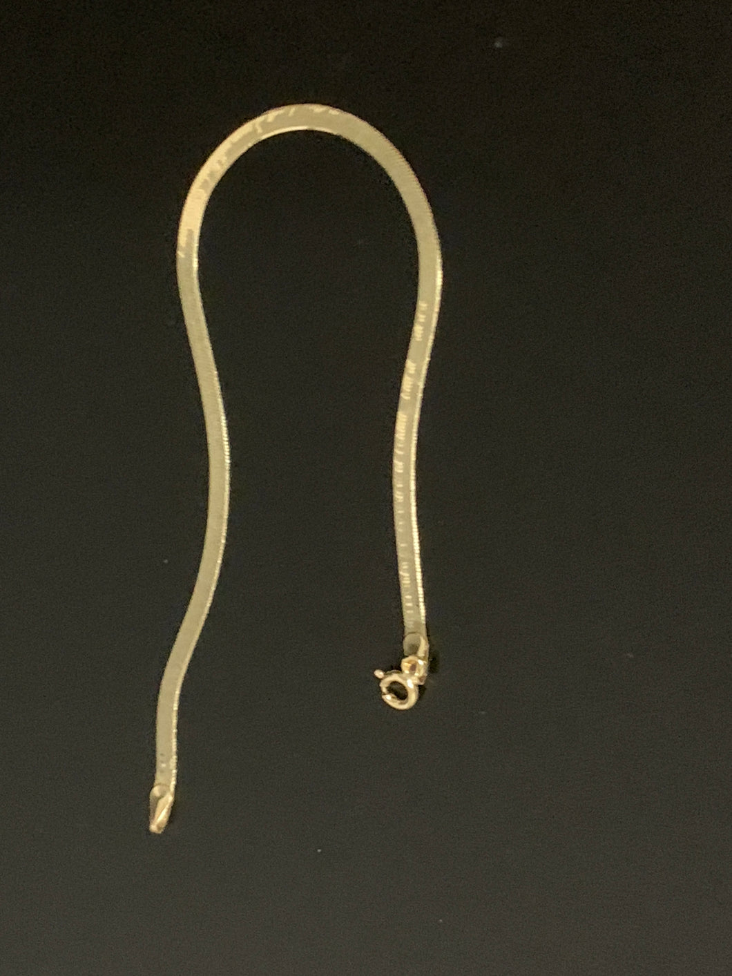 New Real 18K Saudi Gold Omega Chain Bracelet Size 7 - Rafant