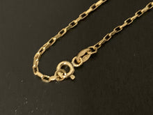 Load image into Gallery viewer, New Real 18K Saudi Gold Necklace 18&quot; Chain  Clover Leaf Lapis Lazuli - Rafant
