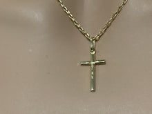 Load image into Gallery viewer, 18K Gold Necklace 18 inches Chain Cross Pendant - Rafant
