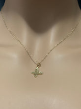 Load image into Gallery viewer, 18K Gold Necklace 18 inches Chain Butterfly Pendant - Rafant
