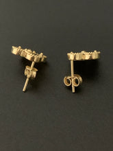 Load image into Gallery viewer, New Real 18K Saudi Gold Clover Leaf Earrings - Rafant
