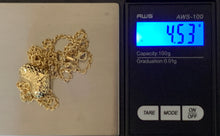Load image into Gallery viewer, New Real 18K Saudi Gold Necklace 18&quot; Rope Chain w/ Puffed Heart Pendant - Rafant
