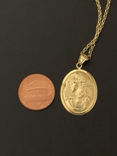 Load image into Gallery viewer, New Real 18K Saudi Gold Necklace 18&quot; Rolo Chain w/ Woman Lady Pendat Item215 - Rafant
