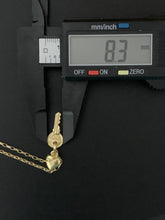 Load image into Gallery viewer, New Real 18K Saudi Gold Necklace 18&quot; Cable Chain w/Heart Key Pendants Item214 - Rafant
