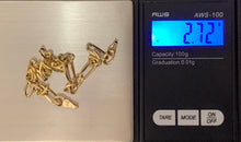 Load image into Gallery viewer, New Real 18k Saudi Gold Figaro Chain Link No Clasp 7.5&quot; - Rafant
