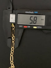 Load image into Gallery viewer, New Real 18k Saudi Gold Figaro Chain Link No Clasp 7.5&quot; - Rafant
