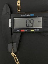 Load image into Gallery viewer, New Real 18k Saudi Gold Figaro Chain Link No Clasp 7.5&quot; - Rafant
