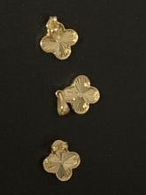 Load image into Gallery viewer, New Fin Real 18K Japan Gold Four Clover Flower Set Stud Earrings and Pendant - Rafant
