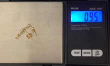 Load image into Gallery viewer, New with defects Real Saudi Gold Infinity Stud Earrings - Rafant
