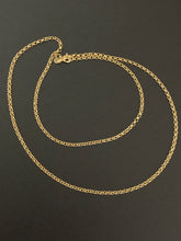 Load image into Gallery viewer, New Real 18K Saudi Gold Rolo Cable Link Chain 17.50&quot; - Rafant
