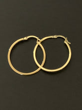 Load image into Gallery viewer, New Real 18K Japan Gold Hoops Loops Earrings Item250 - Rafant
