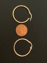 Load image into Gallery viewer, New Real 18K Japan Gold Hoops Loops Earrings Item250 - Rafant
