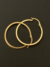 Load image into Gallery viewer, New Real 18K Japan Gold Hoops Loops Earrings Item249 - Rafant
