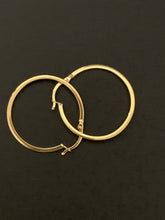 Load image into Gallery viewer, New Real 18K Japan Gold Hoops Loops Earrings Item249 - Rafant
