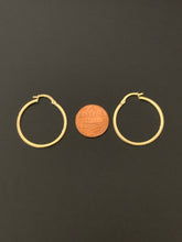 Load image into Gallery viewer, New Real 18K Japan Gold Hoops Loops Earrings Item249 - Rafant
