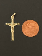 Load image into Gallery viewer, New Real 18K Saudi Gold Cross Pendant Item#253 - Rafant
