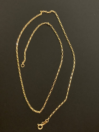 New Real 18K Saudi Gold Cable Chain Link 18