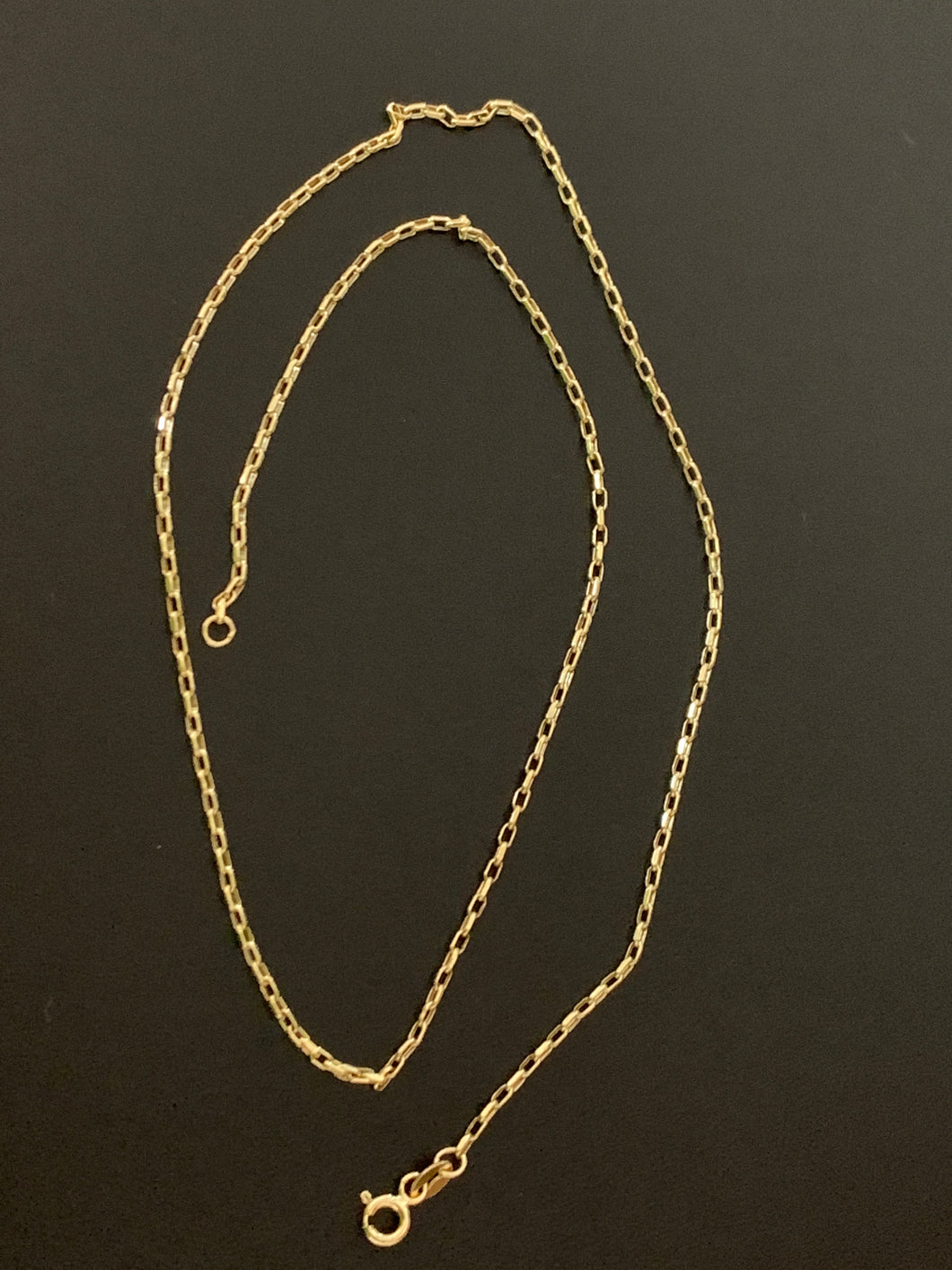 New Real 18K Saudi Gold Cable Chain Link 18