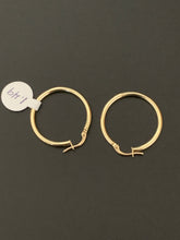 Load image into Gallery viewer, New Real 18K Saudi Gold Hoops Loops Earrings Item#258 - Rafant
