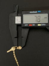 Load image into Gallery viewer, New Real 18K Saudi Gold Necklace 18&quot; Mirror Chain with Heart Key Pendant Item#264 - Rafant
