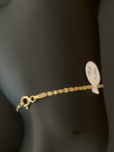 Load image into Gallery viewer, New Real 18K Gold Chain Link Bracelet Size7.5 Item#262 - Rafant
