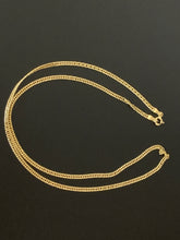 Load image into Gallery viewer, New Real 18K Saudi Gold Curb Chain Necklace 18" - Rafant
