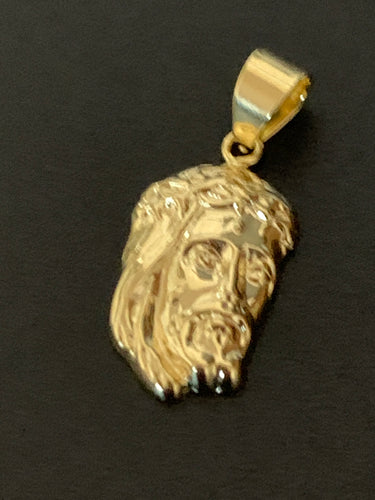 New Real 18K Japan Gold Jesus Christ Face Pendant - Rafant