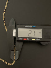 Load image into Gallery viewer, New Real 18K Saudi Gold Cable Chain Link 17.50&quot; Item#283 - Rafant
