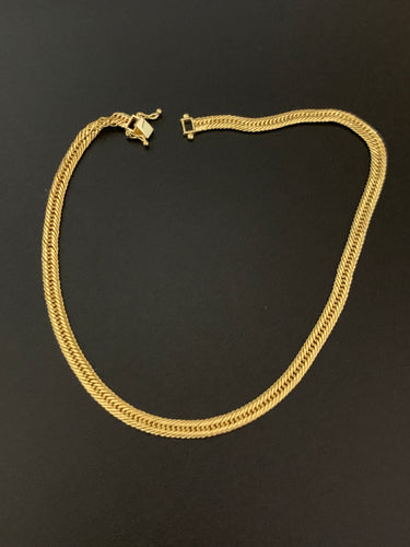 New Real 18K Japan Gold Chain Bracelet Size 8.5 Item#269 - Rafant