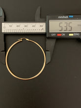 Load image into Gallery viewer, New Real 18K Saudi Gold Hoops Loops Earrings  Large 3.42 grams Item#278 - Rafant
