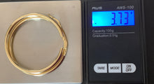 Load image into Gallery viewer, New Real 18K Saudi Gold Hoops Loops Earrings 3.73 grams - Rafant
