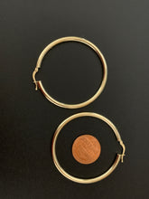 Load image into Gallery viewer, New Real 18K Saudi Gold Hoops Loops Earrings 3.73 grams - Rafant
