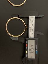 Load image into Gallery viewer, New Real 18K Saudi Gold Hoops Loops Earrings 3.73 grams - Rafant
