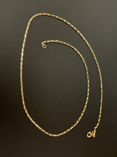 Load image into Gallery viewer, New Real 18K Saudi Gold Cable Chain Necklace 18&quot; Lightweight Dainty - Rafant
