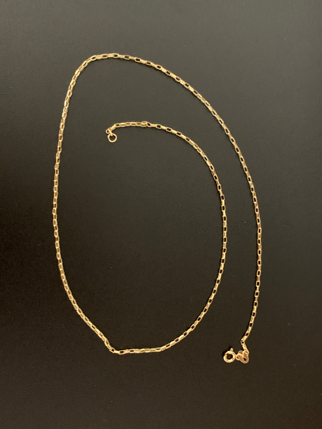 New Real 18K Saudi Gold Cable Chain Necklace 18