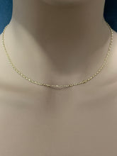 Load image into Gallery viewer, New Real 18K Saudi Gold  Cable Chain 17.75&quot; - Rafant
