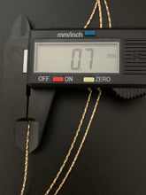 Load image into Gallery viewer, New Real 18K Saudi Gold Beaded Omega Necklace Tricolor White Yellow Rose Gold Round Beads - Rafant
