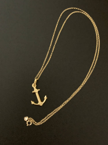 New Real 18K Saudi Gold Necklace Rolo Chain 17.50