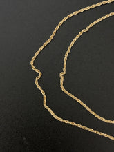 Load image into Gallery viewer, New Real 18K Saudi Gold Rope Chain 15.50&quot; w/ Defects Kinks - Rafant
